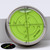 Metal 60mm Diameter Bullseye Spirit Bubble Level, Degree Marking, Green
