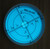 Luminous Metal Large Spirit Bubble Level 60mm Diameter, Blue/Silver