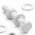 10x White, Hex Head, (PP), M10 x 60 mm, Plastic Bolts, Nuts & Washers - Screws