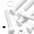 10x White PP Hex Head Plastic Screws & Bolts M10 x 60mm, Nuts & Washers