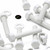 10x White, Hex Head, (PP), M10 x 60mm, Plastic Bolts,Nuts & Washers, -Screws
