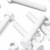 10x White, Hex Head, (PP), M10 x 60mm, Plastic Bolts,Nuts & Washers, -Screws