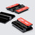 10x Black Acrylic Piano Hinges 32mm, Self-Adhesive, No Glue Required