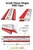 4x Clear Acrylic Piano Hinges 300mm, Self-Adhesive, No Glue Required