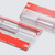 4x Clear Acrylic Piano Hinges 300mm, Self-Adhesive, No Glue Required
