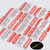 10x Clear Acrylic Piano Hinges, 25mm - Self-Adhesive, No Glue Required
