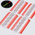 4x Clear Acrylic Piano Hinges, 75mm - Self-Adhesive, No Glue Required