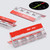 4x Clear Acrylic Plastic Piano Hinges 75mm, Self-Adhesive, No Glue Required