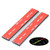 4x 100mm Clear Acrylic Flexible Hinges, Self-Adhesive, No Glue Required