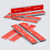 4x Clear Flexible Acrylic Hinges, 100mm - Self-Adhesive, Low Profile Living Hinges