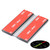 4x Clear Flexible Acrylic Hinges, 50mm - Self-Adhesive, Low Profile Living Hinges