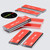 4x 50mm Clear Acrylic Flexible Hinges, Self-Adhesive, No Glue Required
