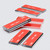 4x 50mm Clear Acrylic Flexible Hinges, Self-Adhesive, No Glue Required