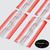 4x Clear Acrylic Piano Hinges 100mm, Self-Adhesive, No Glue Required