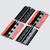 4x Black Acrylic Plastic Piano Hinges 75mm, Self-Adhesive, No Glue Required