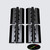 4x Black Acrylic Plastic Piano Hinges 75mm, Self-Adhesive, No Glue Required