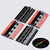 4x Black Acrylic Plastic Piano Hinges 75mm, Self-Adhesive, No Glue Required