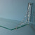 2x Shelf / Wall-Mount L Brackets, 148mm Clear Acrylic