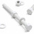 5x White PP Hex Head Plastic Screws & Bolts M12 x 150mm, Nuts & Washers