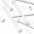 5x White PP Hex Head Plastic Bolts, Nuts & Washers, M12x150mm