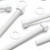 5x White PP Hex Head Plastic Bolts, Nuts & Washers, M12 x 150 mm