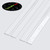 2x Clear 950mm Acrylic Low Profile Flexible Living Hinges, Continuous