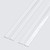2x Clear Flexible Acrylic Living Hinges, 1150mm - Low Profile