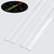 2x Clear 1150mm Acrylic Low Profile Flexible Living Hinges, Continuous