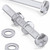 60x Clear Acrylic Pan Head Plastic Screws & Bolts M6 x 60mm, Nuts & Washers