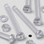 60x Clear Acrylic Pan Head Plastic Screws & Bolts M6 x 60mm, Nuts & Washers