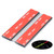 4x Clear Flexible Acrylic Hinges, 75mm - Self-Adhesive, Low Profile Living Hinges