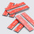 4x Clear Flexible Acrylic Hinges, 75mm - Self-Adhesive, Low Profile Living Hinges