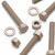 5x Natural PEEK Hex Head Plastic Screws & Bolts M10 x 65mm, Nuts & Washers