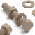 5x PEEK Hex Head, M10 x 65mm, Bolts, Nuts & Washers - Screws