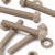 5x Natural PEEK Hex Head Plastic Screws & Bolts M10 x 65mm, Nuts & Washers
