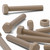 5x Natural PEEK Hex Head Plastic Screws & Bolts M10 x 65mm, Nuts & Washers