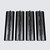 4x Black, Acrylic Piano Hinges, 200mm - No Glue Required, Plastic Hinges