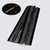 4x Black, Acrylic Piano Hinges, 200mm - No Glue Required, Plastic Hinges