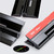 4x Black, Acrylic Piano Hinges, 150mm - No Glue Required, Plastic Hinges
