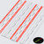 4x White, Acrylic Piano Hinges, 300mm - No Glue Required, Plastic Hinges