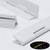 3x White Acrylic Piano Hinges 200mm, Continuous Plastic Hinges