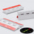 4x White, Acrylic Hinges, 75mm - No Glue Required, Plastic Piano Hinges