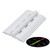4x White Acrylic Plastic Piano Hinges 75mm, Self-Adhesive, No Glue Required