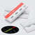 4x White, Acrylic Hinges, 75mm - No Glue Required, Plastic Piano Hinges