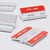 10x White, Acrylic Piano Hinges, 45mm - No Glue Required, Plastic Hinges