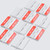 10x White Acrylic Piano Hinges 45 mm, Self-Adhesive, No Glue Required