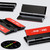 10x Black Acrylic Piano Hinges 45mm, Self-Adhesive, No Glue Required