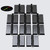 10x Black, Acrylic Piano Hinges, 45mm - No Glue Required, Plastic Hinges