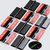10x Black Acrylic Piano Hinges 45mm, Self-Adhesive, No Glue Required