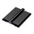 10x Black Acrylic Piano Hinges 45mm, Self-Adhesive, No Glue Required